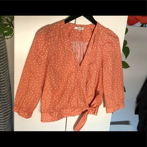 Madewell wrap shirt